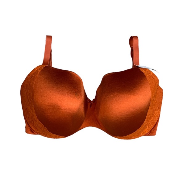 Cacique Intimates & Sleepwear Nwt Cacique Rust Orange Color Bra Size 36j Seamless Cup Lace